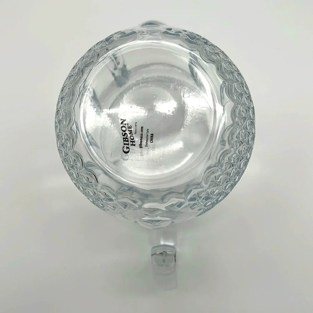 Gibson Home Brunson Glass Pitcher - Diamond Pattern